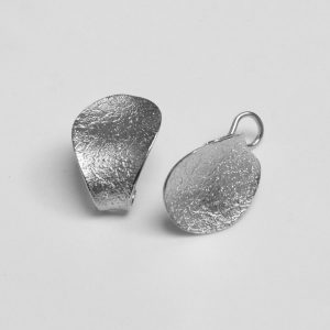 Boucles d'oreilles "Pétale" drapé