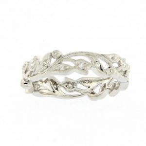 Bague Alliance Dahlia - Diamants et or