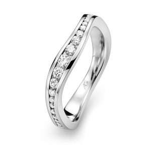 Bague-Alliance Evaelle - Diamants et or