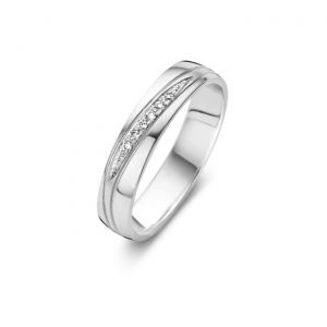 Bague Alliance Dabhia - Diamants et or