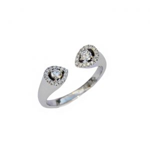 Bague Delphina - Diamants et or blanc