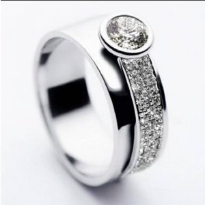 Bague Angelina - Diamant et or blanc