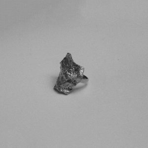 Bague Drapé "Pépite"- Argent