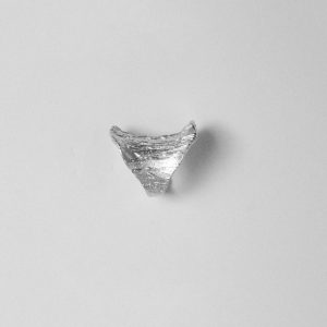 Bague Drapée Ondulée- Argent