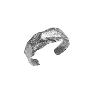 Bracelet Drapé froissé - Argent