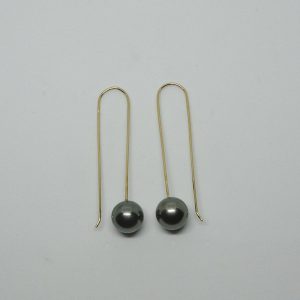 Boucles d'oreilles Agniela - Perle et or