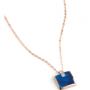 Collier Johanna - Or, Résine & Diamants