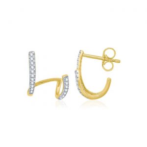 Boucle d'oreille Diamants Helena